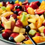 A bowl of fruit salad.