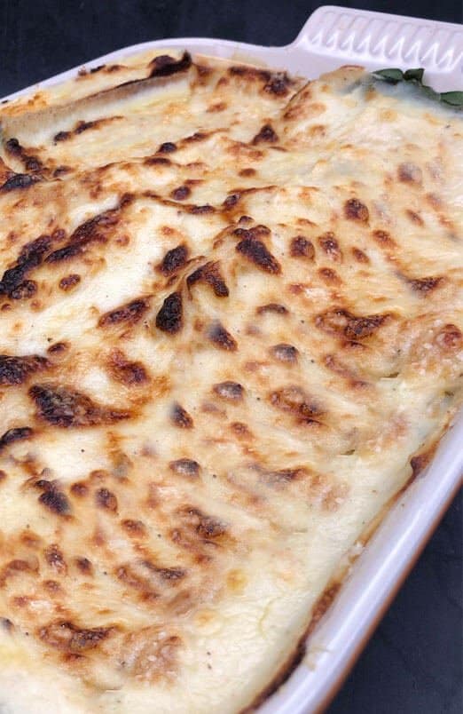 Lasagne with a lovely cheese topping