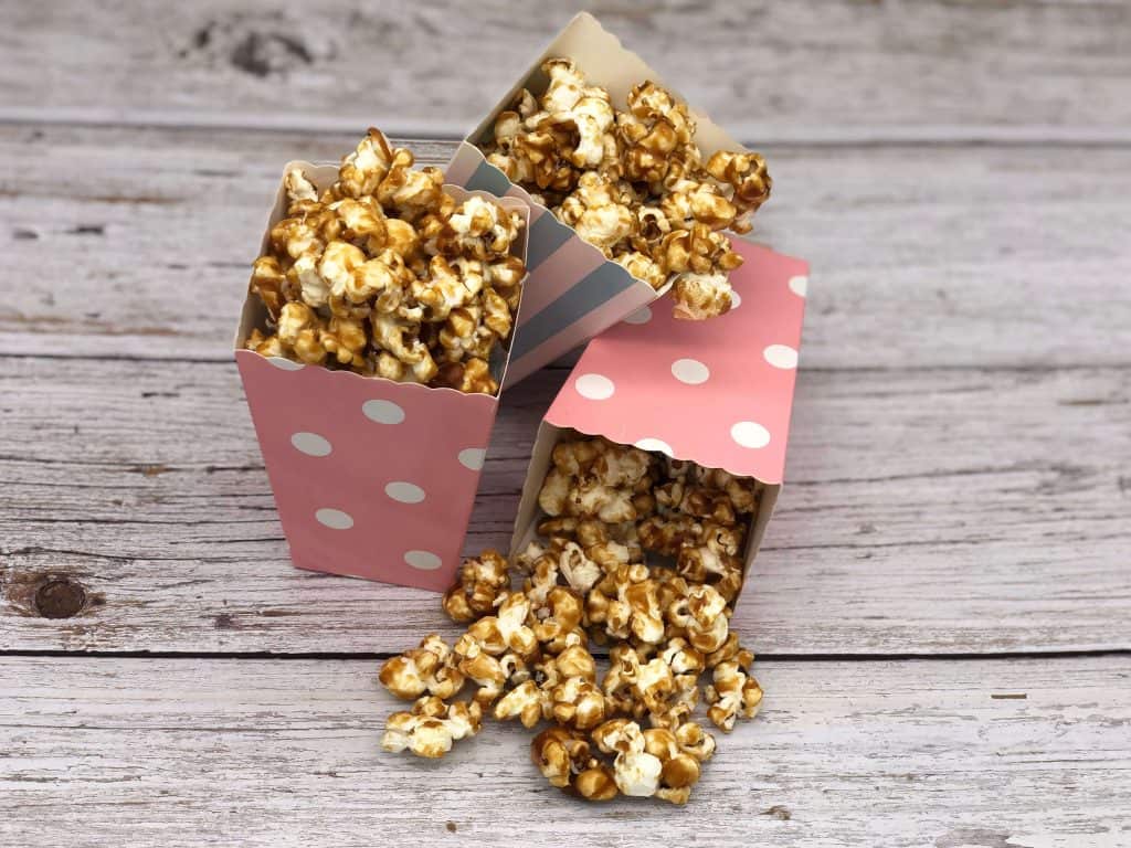 Three boxes of sweet and salty popcorn recipe