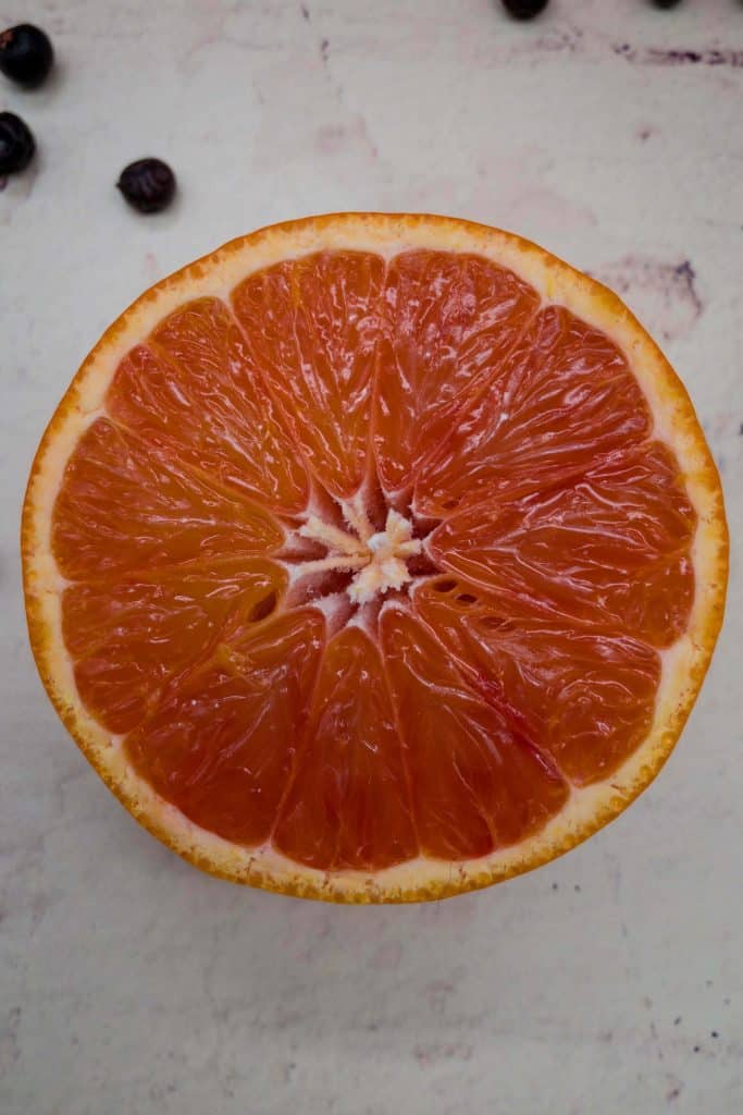 Half a blood orange