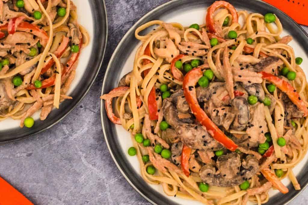 Pasta tahini made with simple ingredients