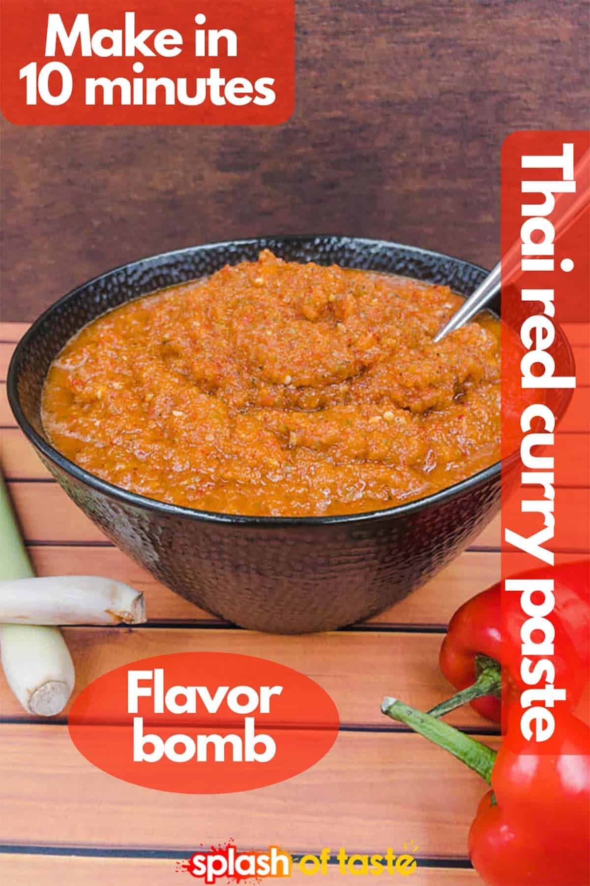 Thai Red Curry Paste - Splash of Taste