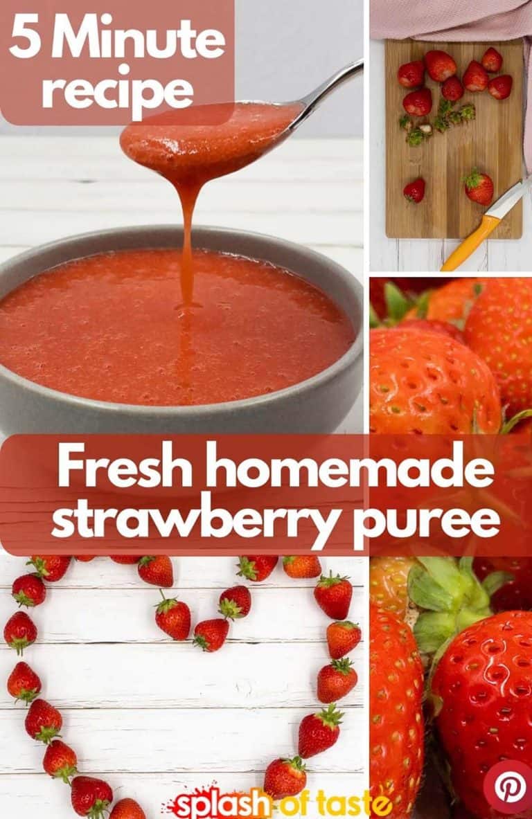 How to make strawberry puree.