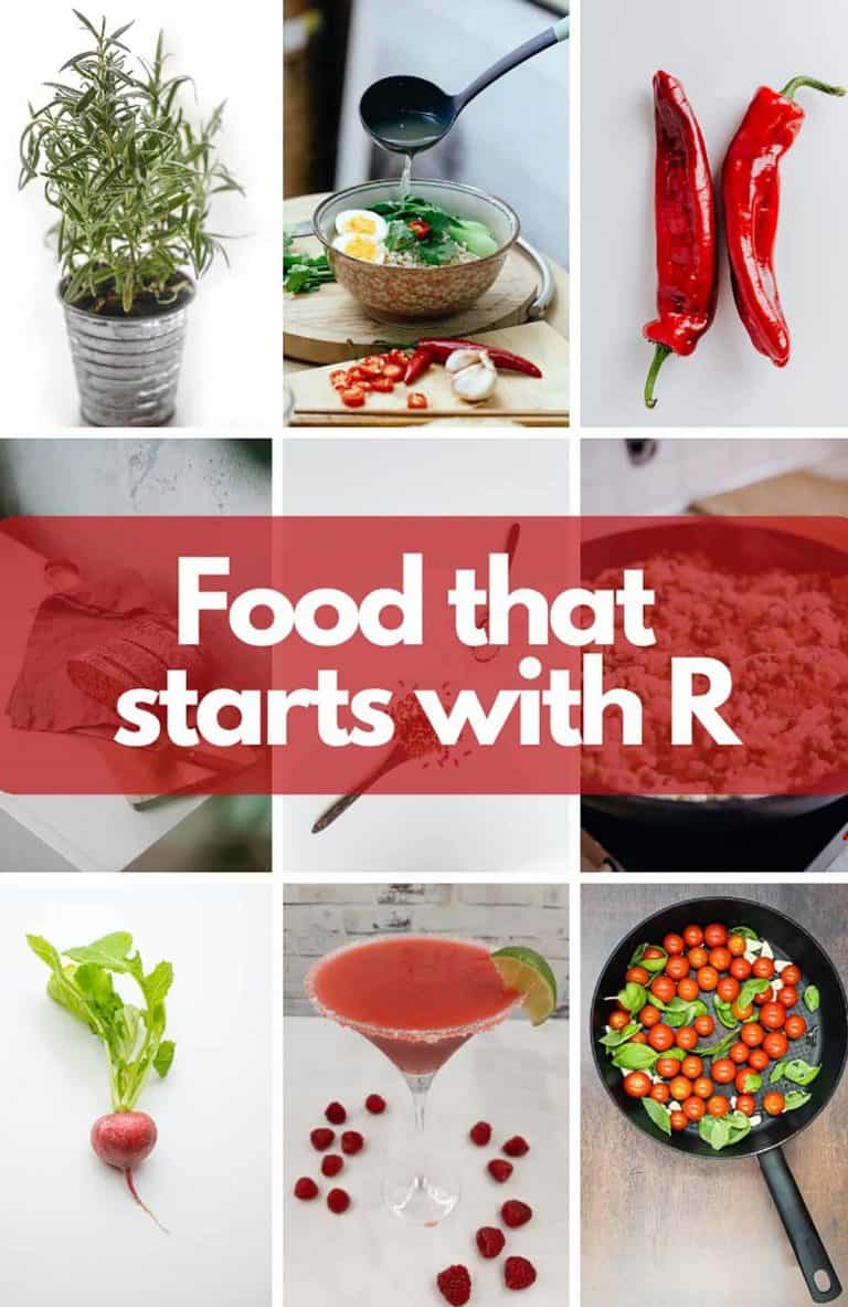 Foods that start with r image.