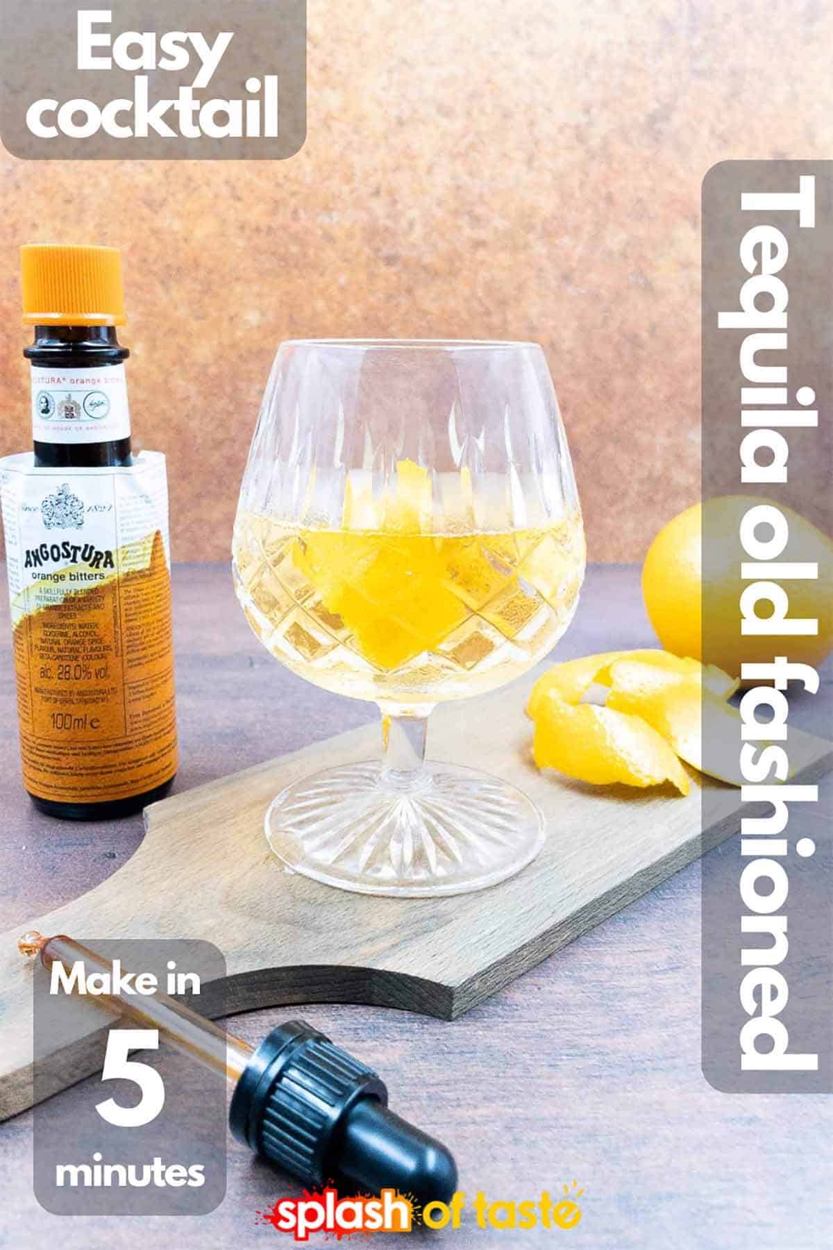 Tequila old fashioned - Splash of Taste