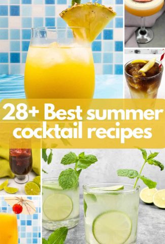 28 Best summer cocktail recipes image for Pinterest