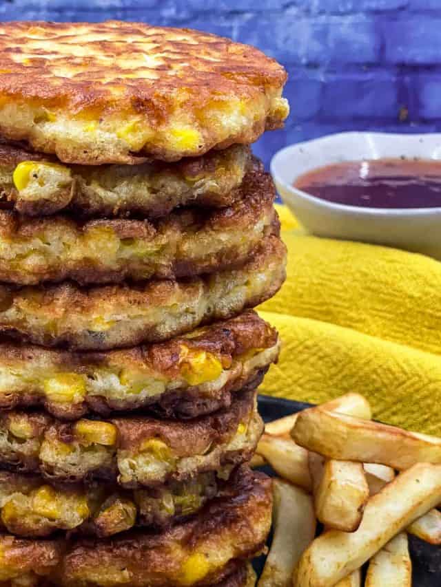 Sweetcorn fritters Splash of Taste Easy Vegetarian Recipes