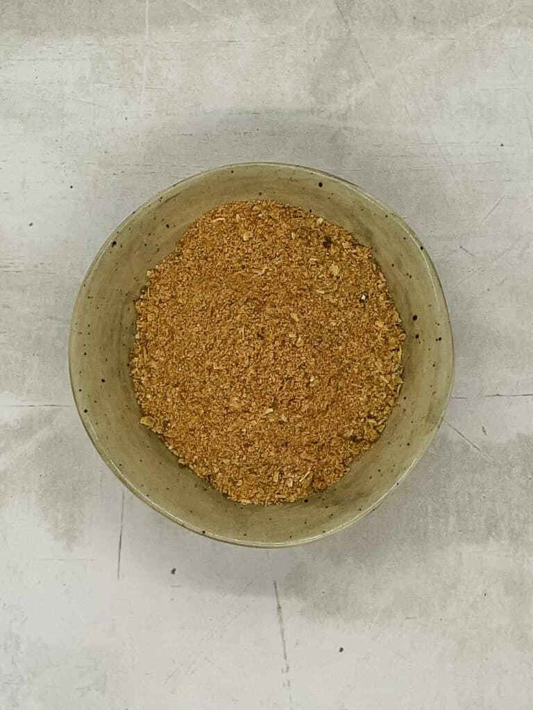 Seasoning in a small bowl mixed together.