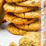 Peanut butter cookies image for Pinterest.