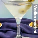 Vodka martini image for Pinterest.