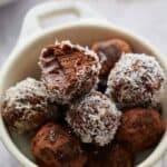 Chocolate truffles image for Pinterest.