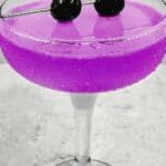 Aviation cocktail image for Pinterest.