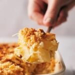 Pineapple casserole image for Pinterest.