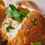 Baked potato image for Pinterest.