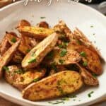 Air fryer fingerling potatoes image for Pinterest.