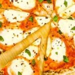 Margherita pizza image for Pinterest.