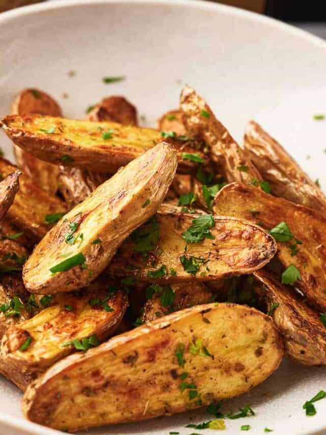 How to Air Fry Fingerling Potatoes Splash of Taste Vegetarian Recipes