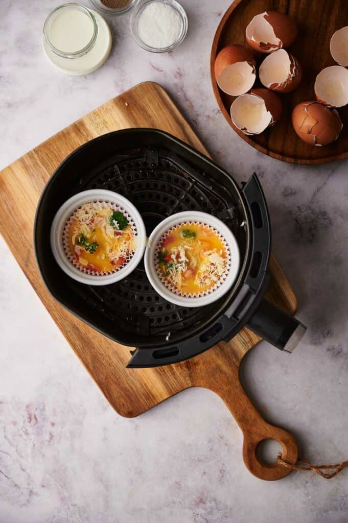 Add the egg mixture.