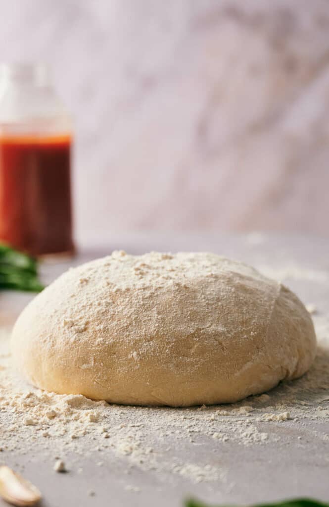 Homemade Ooni pizza dough ready to use.