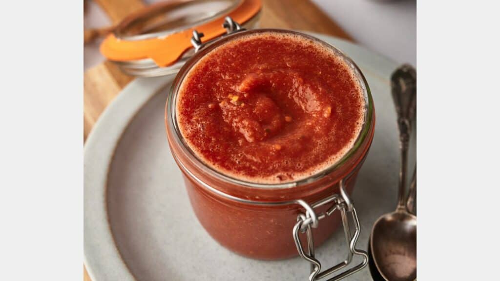 A jar of Marinara sauce.