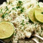 Cilantro Lime Rice image for Pinterest.