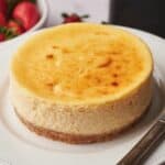 Air fryer cheesecake image for Pinterest.