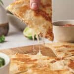 Cheese quesadilla image for Pinterest.