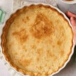 Homemade pie crust image for Pinterest.
