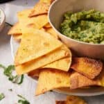 Air Fryer tortilla chips image for Pintrest.