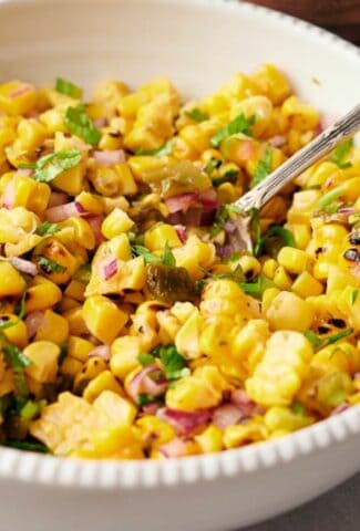 Copycat Chipotle corn salsa image for MSN.