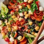 Pizza salad image for Pinterest.