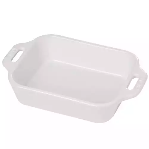 STAUB Ceramics Rectangular Baking Dish, 13x9-inch, White