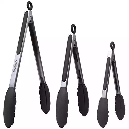 Popco Silicone Tongs for Cooking