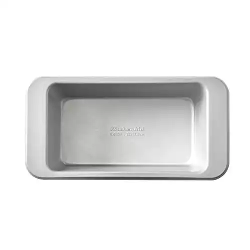 Kitchen Aid Non-stick Aluminized Steel Loaf Pan, 9×5-inch, Silver