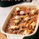 Air fryer sweet potato casserole.