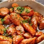 Air fryer glazed carrots.