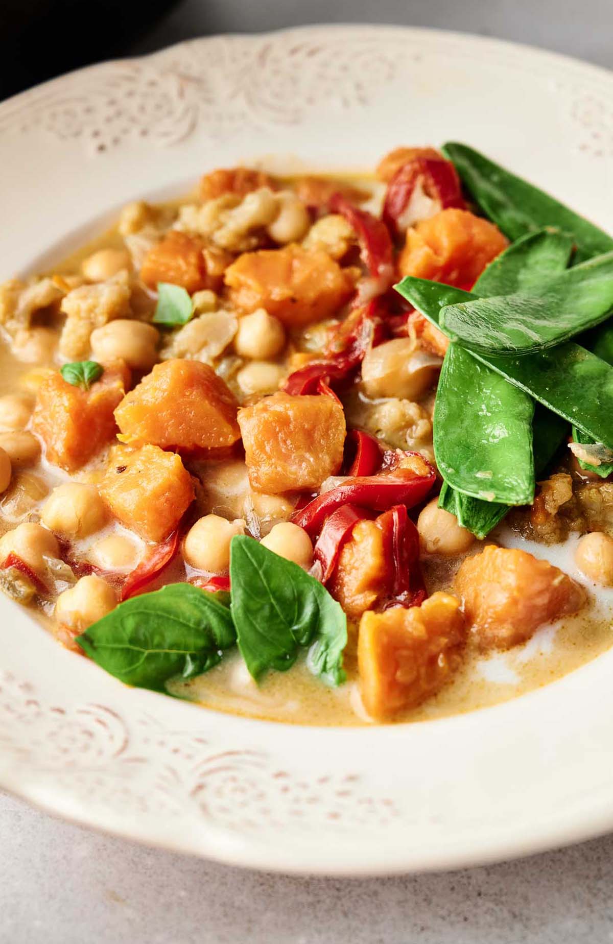 a bowl of Thai Yellow Curry