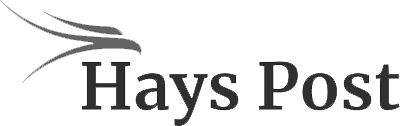 Hays post logo on a white background.
