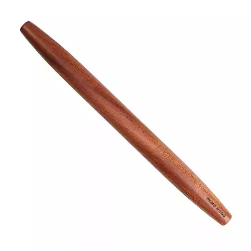 Muso Wood Sapele Wooden French Rolling Pin for Baking