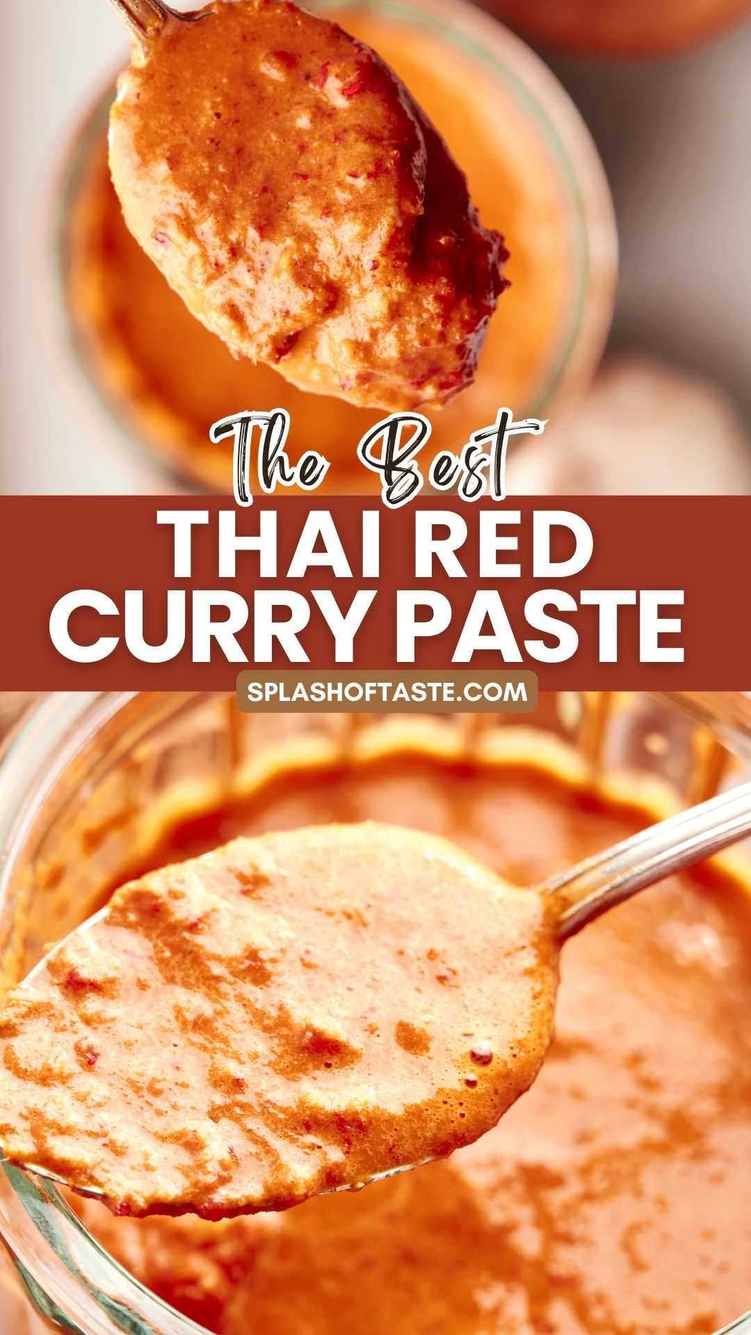 Best Thai Red Curry Paste Recipe - Splash of Taste