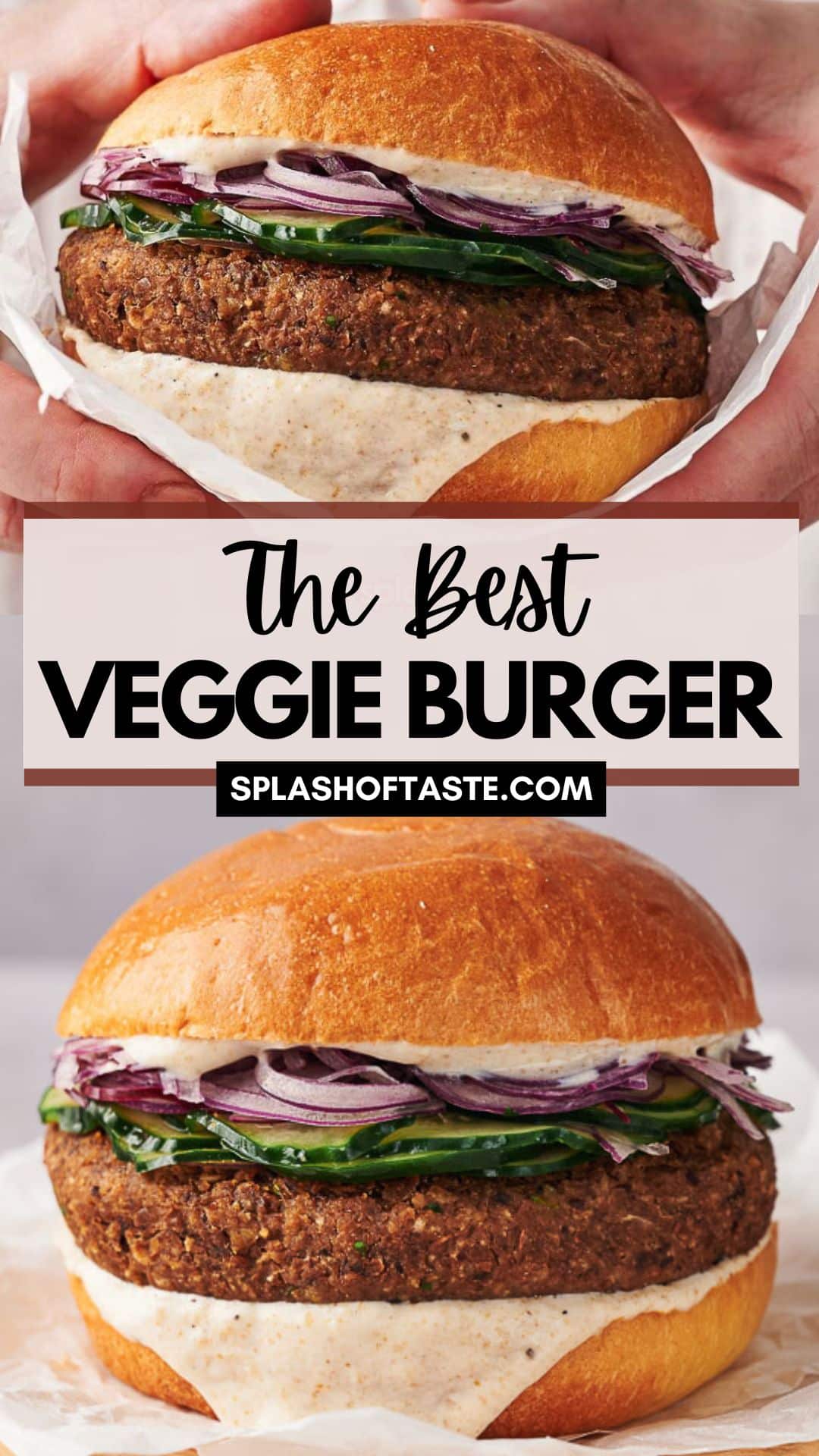 The BEST Veggie Burger Recipe (Vegan)